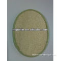natural bamboo loofah bath sponge pad
